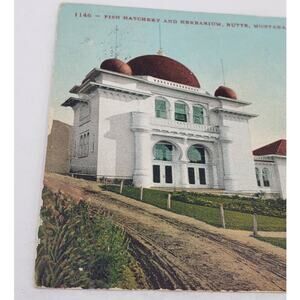 C1909 Fish Hatchery Herbarium Butte Montana Columbia Gardens Antique Postcard